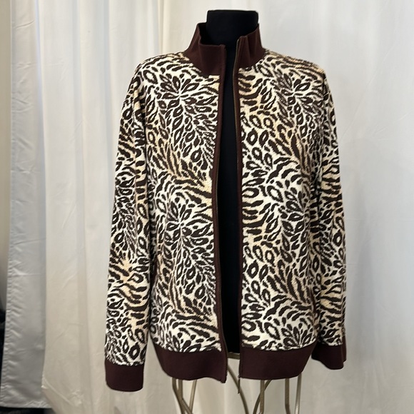 Vintage Needle & Threads Full Zip Jacket Animal Print - Picture 4 of 17